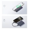 EnerFill FM11 MagSafe 10000mAh 22.5W magnētiskais Power Bank ar USB-C kabeli - tumši pelēks