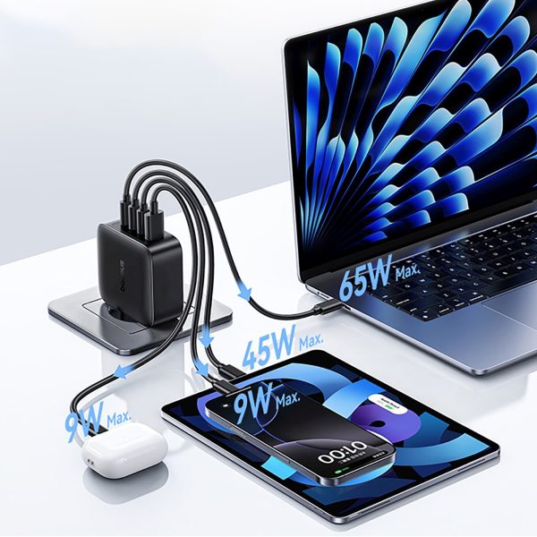 1033445-10-ladowarka-sieciowa-3x-usb-c-usb-a-gan-140w-czarna-baseus-hurtownia-dropshipping.jpg 3x USB-C USB-A GaN 140W sienas lādētājs - melns