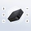 Uzlādes stacija 4x USB-C 2x USB-A 120W - melna