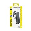 Powerbank 20000mAh 100W ar displeju un iebūvētiem USB-C kabeļiem - melns