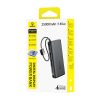 Powerbank 25000mAh 145W ar displeju un iebūvētiem USB-C kabeļiem - melns