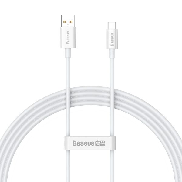 Superior Series 100W USB-A - USB-C kabelis 1,5 m - balts