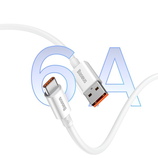 Superior Series 100W USB-A - USB-C kabelis 1,5 m - balts
