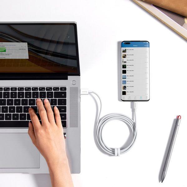 Superior Series 100W USB-A - USB-C kabelis 1,5 m - balts