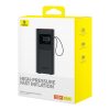 Ar akumulatoru darbināms kompresors, riepu pumpis ar displeju, 50 W, 4000 mAh - melns