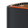 Ar akumulatoru darbināms kompresors, riepu pumpis ar displeju, 50 W, 4000 mAh - melns