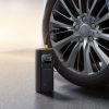 Ar akumulatoru darbināms kompresors, riepu pumpis ar displeju, 50 W, 4000 mAh - melns