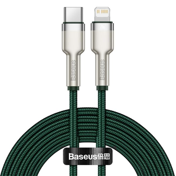 1033464-1-kabel-przewod-usb-c-iphone-lightning-zielony-baseus-hurtownia-dropshipping.jpg Cafule PD 20W 2m USB-C uz iPhone Lightning kabelis ar metāla uzgaļiem - zaļš
