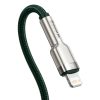1033464-3-kabel-przewod-usb-c-iphone-lightning-zielony-baseus-hurtownia-dropshipping.jpg Cafule PD 20W 2m USB-C uz iPhone Lightning kabelis ar metāla uzgaļiem - zaļš