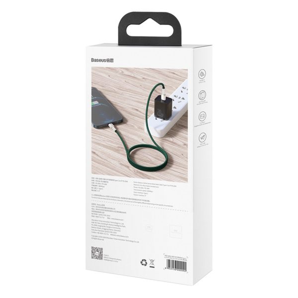 1033464-8-kabel-przewod-usb-c-iphone-lightning-zielony-baseus-hurtownia-dropshipping.jpg Cafule PD 20W 2m USB-C uz iPhone Lightning kabelis ar metāla uzgaļiem - zaļš