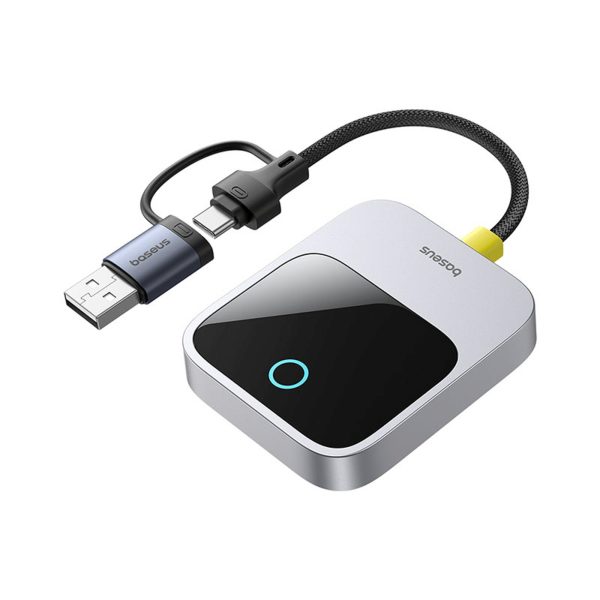 Bezvadu adapteris Apple CarPlay Bluetooth — pelēks