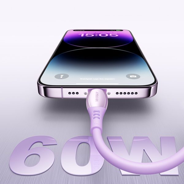Vibrant Series 60W USB-C kabelis 1.2m - violets