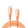 USB-C kabelis - iPhone Lightning Vibrant Series 30W 1.2m - Oranžs