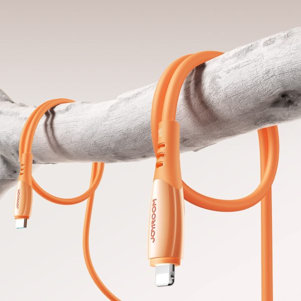USB-C kabelis - iPhone Lightning Vibrant Series 30W 1.2m - Oranžs