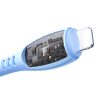 USB-C kabelis - iPhone Lightning Vibrant Series 30W 1.2m - Zils
