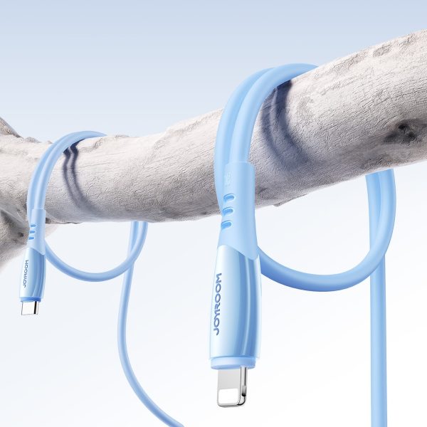 USB-C kabelis - iPhone Lightning Vibrant Series 30W 1.2m - Zils