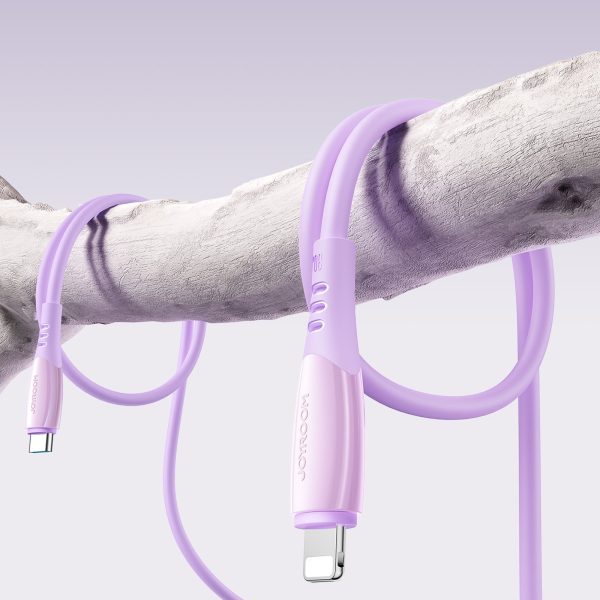 USB-C kabelis - iPhone Lightning Vibrant Series 30W 1.2m - Violets