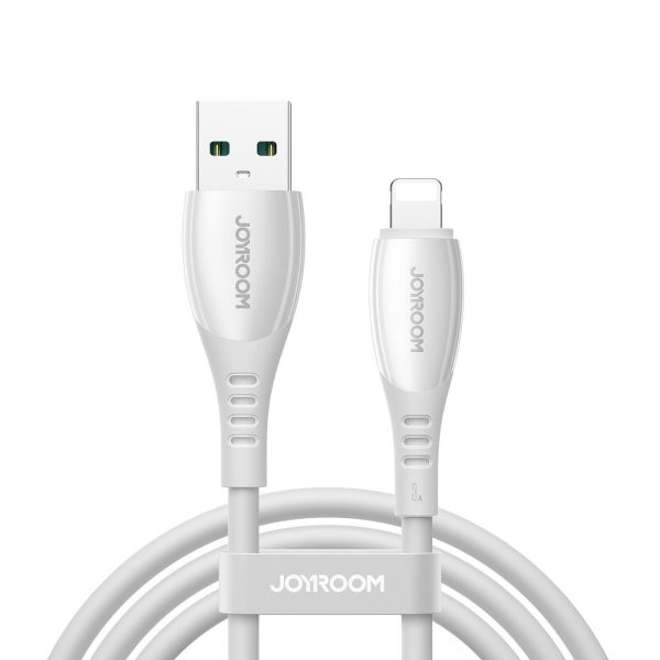 USB-A kabelis - iPhone Lightning Vibrant Series 3A 1.2m - Balts
