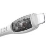 USB-A kabelis - iPhone Lightning Vibrant Series 3A 1.2m - Balts