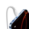 USB-A kabelis - iPhone Lightning Vibrant Series 3A 1.2m - Balts
