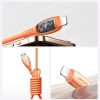 USB-A kabelis - iPhone Lightning Vibrant Series 3A 1.2m - Oranžs