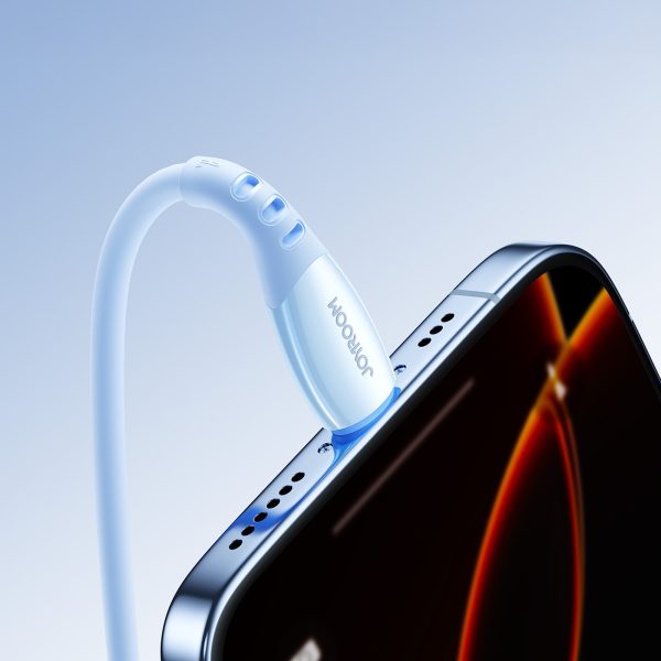 USB-A kabelis - iPhone Lightning Vibrant Series 3A 1.2m - Zils