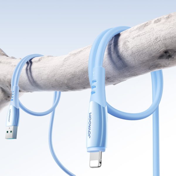 USB-A kabelis - iPhone Lightning Vibrant Series 3A 1.2m - Zils