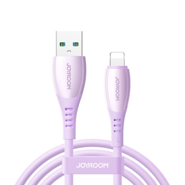 USB-A kabelis - iPhone Lightning Vibrant Series 3A 1.2m - Violets