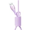 USB-A kabelis - iPhone Lightning Vibrant Series 3A 1.2m - Violets