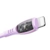 USB-A kabelis - iPhone Lightning Vibrant Series 3A 1.2m - Violets