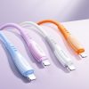 USB-A kabelis - iPhone Lightning Vibrant Series 3A 1.2m - Violets