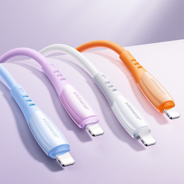USB-A kabelis - iPhone Lightning Vibrant Series 3A 1.2m - Violets
