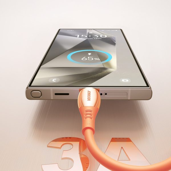 Vibrant Series 3A USB-A - USB-C kabelis 1.2m - oranžs