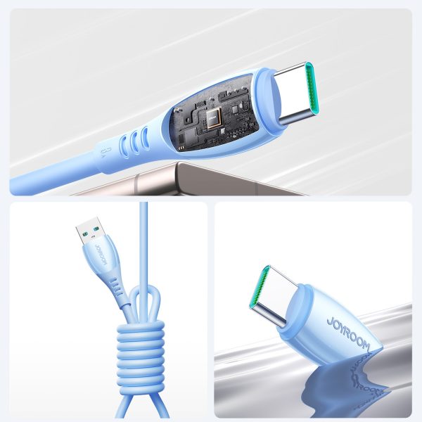 Vibrant Series 3A USB-A - USB-C kabelis 1.2m - zils