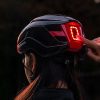 Velosipēda ķivere ar integrētu daudzvirzienu apgaismojumu USB-C 57-61 cm - melna