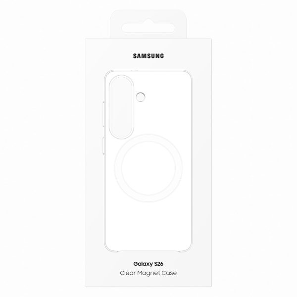 Samsung caurspīdīgs magnētiskais maciņš MagSafe tālrunim Samsung Galaxy S26 — caurspīdīgs