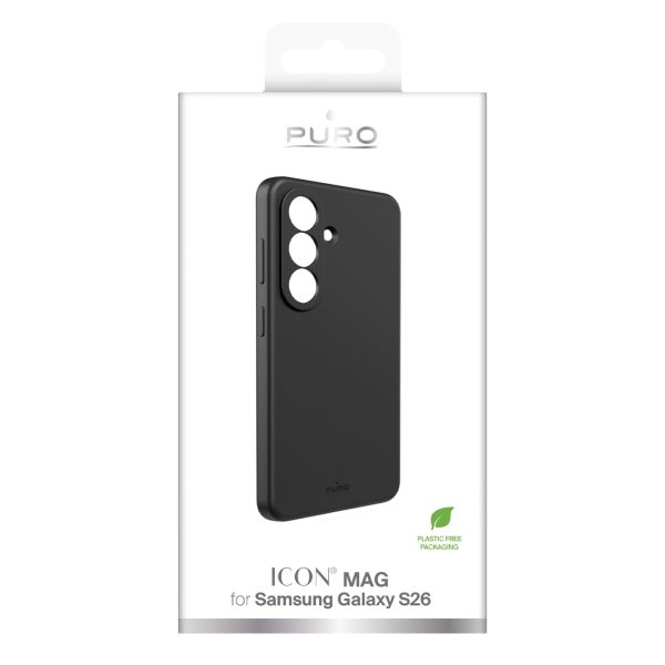 Silikona maciņš Samsung Galaxy S26 ICON tālrunim - melns