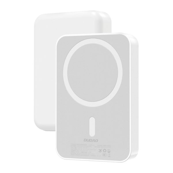 Powerbank K26 10000mAh 20W USB-A USB-C MagSafe - balts