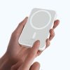 Powerbank K26 10000mAh 20W USB-A USB-C MagSafe - balts