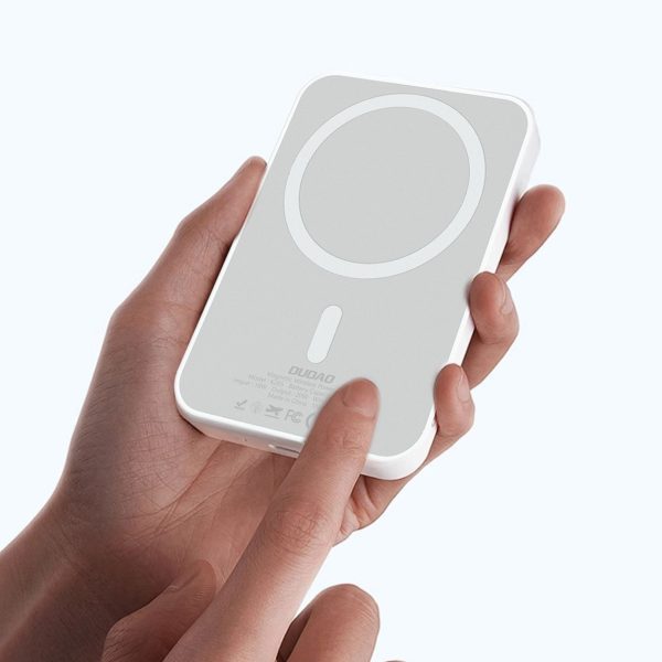 Powerbank K26 10000mAh 20W USB-A USB-C MagSafe - balts