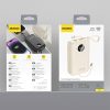K14+ 20000mAh 22.5W USB-C USB-A Power Bank ar iebūvētiem iPhone Lightning USB-C kabeļiem - balts