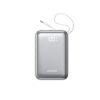 Powerbank 20000mAh 22.5W USB-C ar dubultu kabeli - balts