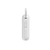 Powerbank 20000mAh 22.5W USB-C ar dubultu kabeli - balts