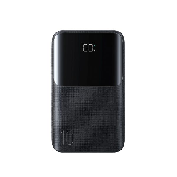 Powerbank 10000mAh 22.5W USB-A USB-C ar displeju JR-QP191 Mini - melns