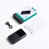 Powerbank 10000mAh 22.5W USB-A USB-C ar displeju JR-QP191 Mini - melns