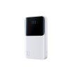 Powerbank 10000mAh 22.5W USB-A USB-C ar displeju JR-QP191 Mini - balts