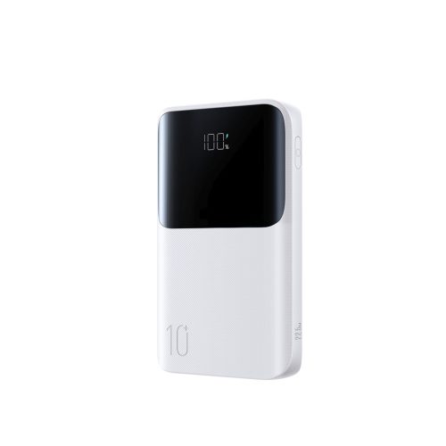 Powerbank 10000mAh 22.5W USB-A USB-C ar displeju JR-QP191 Mini - balts