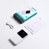 Powerbank 10000mAh 22.5W USB-A USB-C ar displeju JR-QP191 Mini - balts
