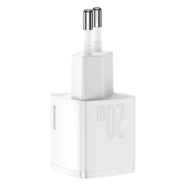 1033537-5-ladowarka-sieciowa-usb-c-pd-cube-20w-biala-baseus-hurtownia-dropshipping.jpg USB-C PD Cube 20W sienas lādētājs - balts