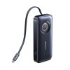 EnerCore CR11 10000mAh 45W USB-C pārnēsājamais akumulators ar ievelkamu USB-C kabeli - melns